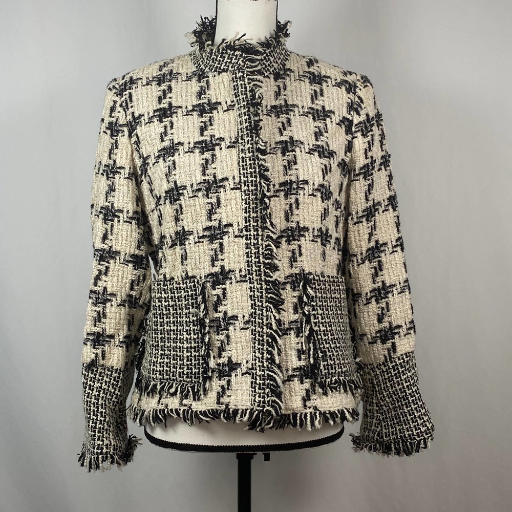 Harve Benard Vintage Black & White Blazer Jacket - Picture 1 of 16